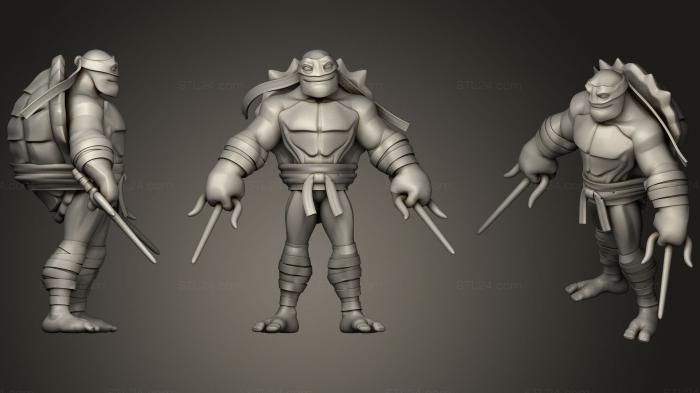 Figurines heroes, monsters and demons (Turtles1, STKM_1563) 3D models for cnc